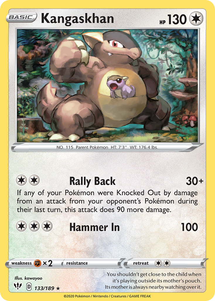 Kangaskhan by kawayoo, Darkness Ablaze